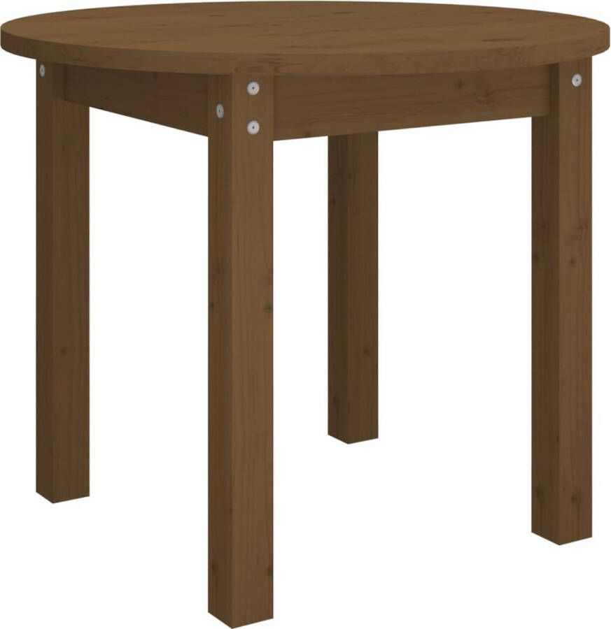 VidaXL -Salontafel-Ø-55x45-cm-massief-grenenhout-honingbruin