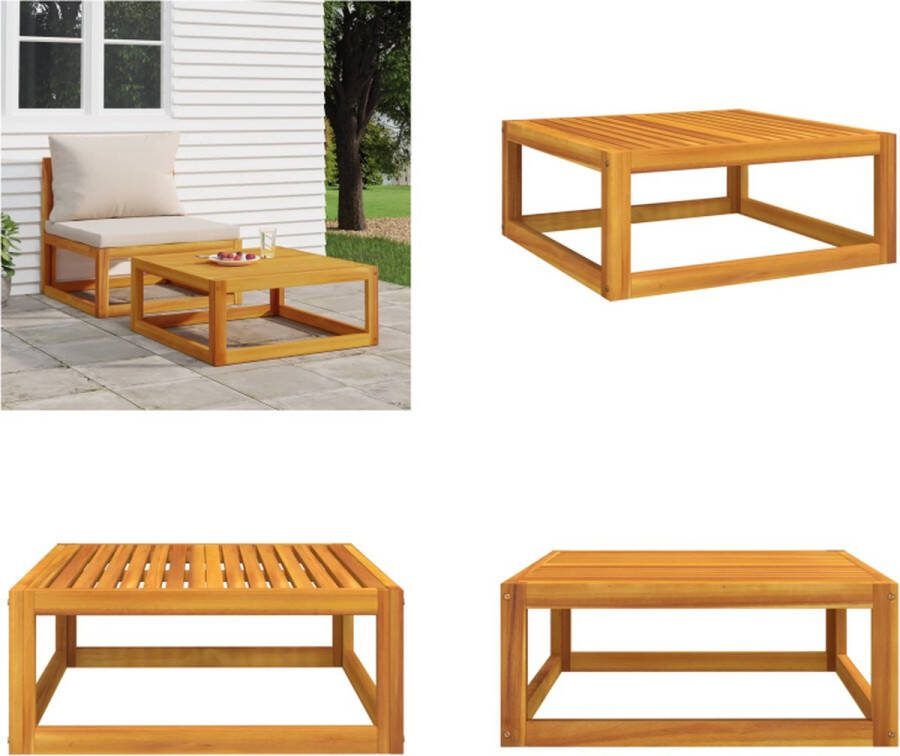 VidaXL Salontafel 68x68x29 cm massief acaciahout Tuintafel Tuintafels Salontafel Koffietafel