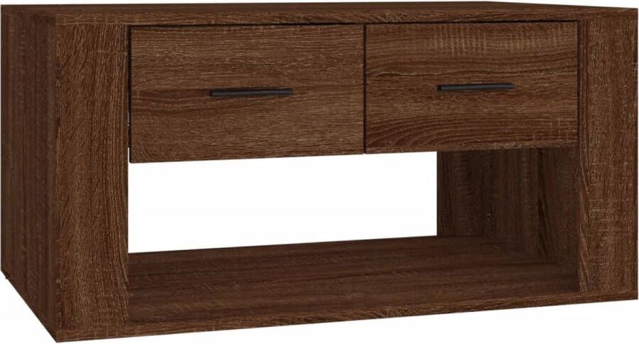 VidaXL -Salontafel-80x50x40-cm-bewerkt-hout-bruineikenkleurig