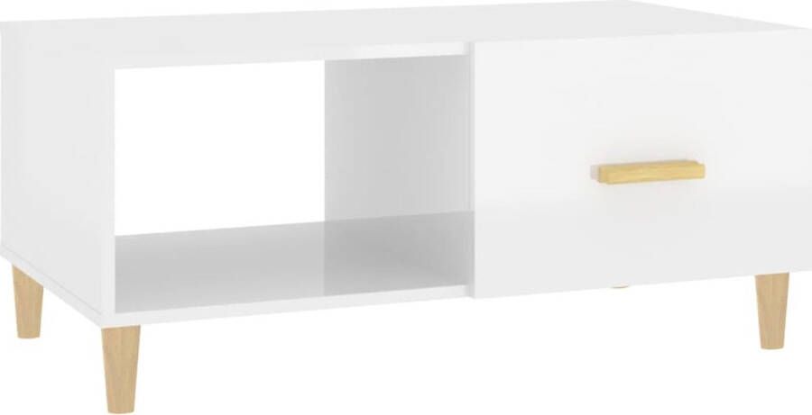 VidaXL -Salontafel-89 5x50x40-cm-bewerkt-hout-hoogglans-wit