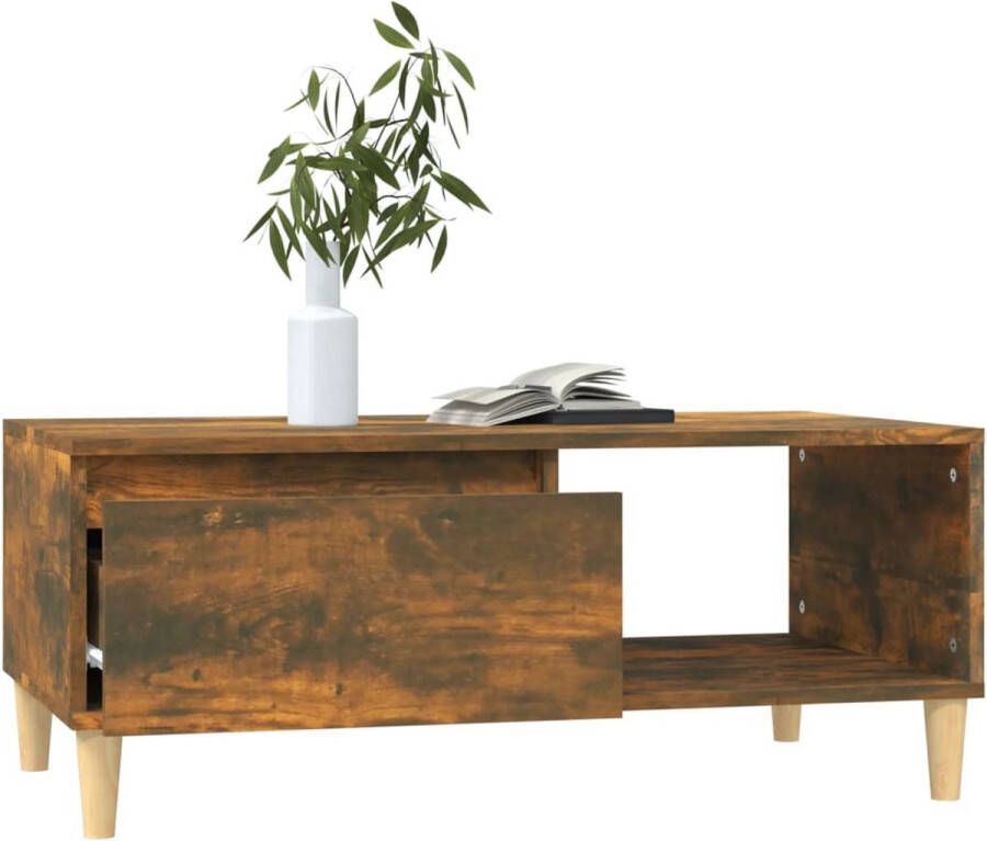 VidaXL -Salontafel-90x50x36 5-cm-bewerkt-hout-gerookt-eikenkleurig