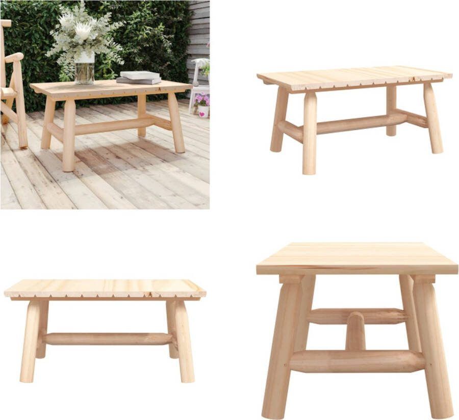 VidaXL Salontafel 90x50x41 cm massief vurenhout Salontafel Salontafels Bijzettafel Banktafel