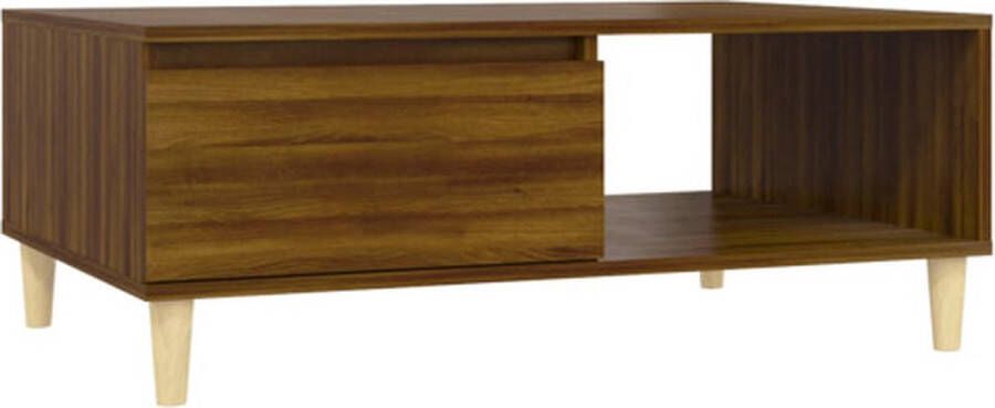 VidaXL -Salontafel-90x60x35-cm-bewerkt-hout-bruineikenkleurig