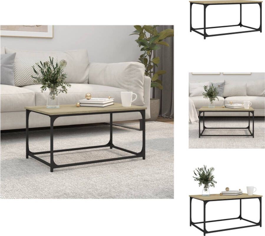 VidaXL Salontafel Classic s Bijzettafel 80 x 50 x 40 cm Sonoma eiken Tafel