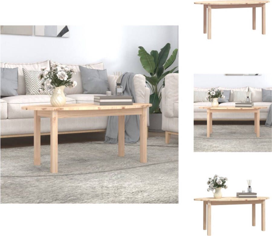 VidaXL Salontafel Grenenhout 110 x 55 x 45 cm Rustieke uitstraling Tafel