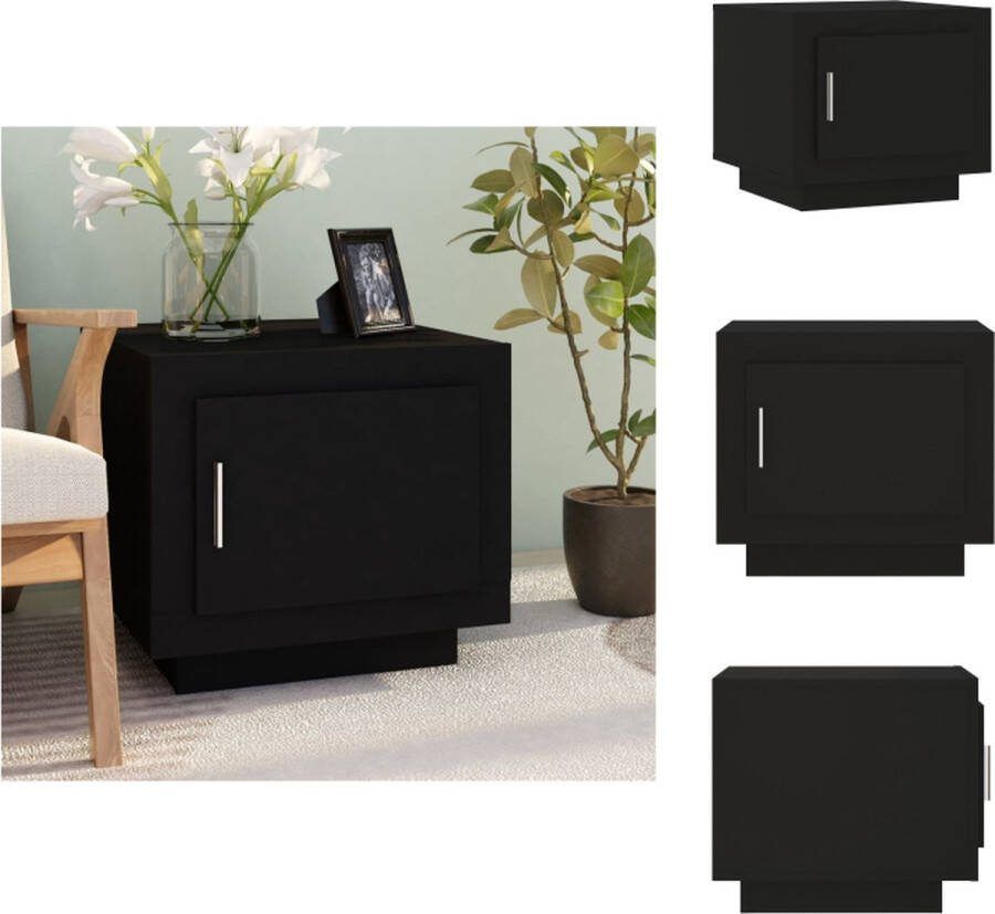 VidaXL Salontafel Hout 51 x 50 x 45 cm Zwart Tafel