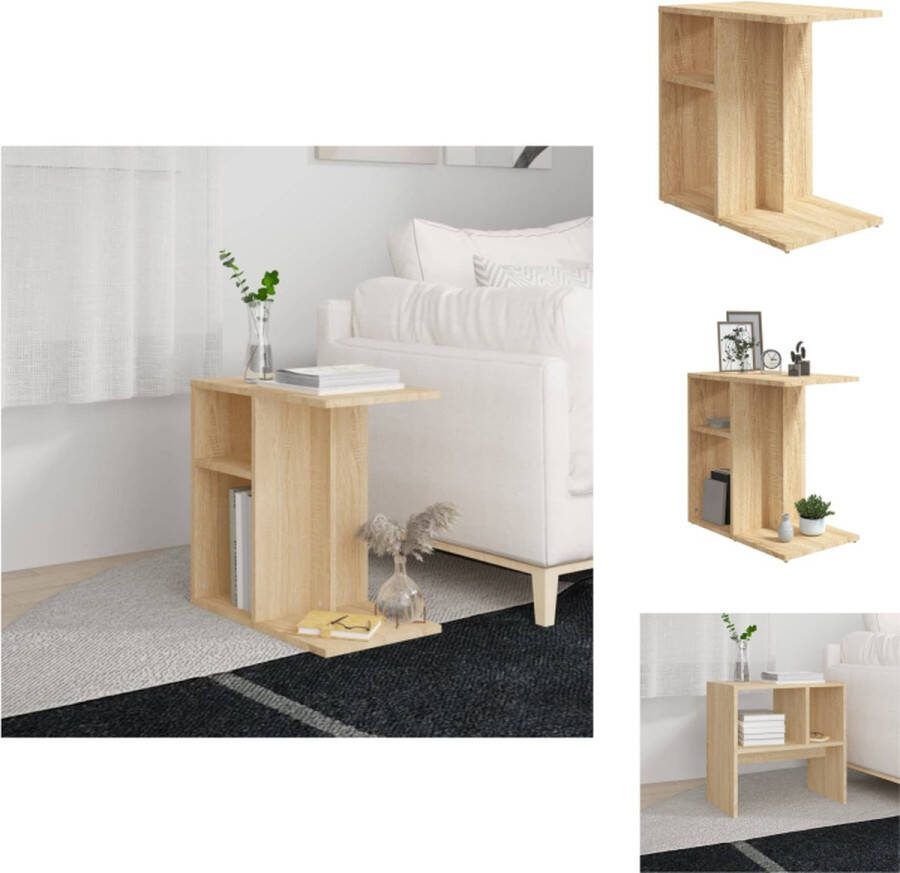 VidaXL Salontafel Sonoma eiken 50 x 30 x 50 cm Montage vereist Tafel