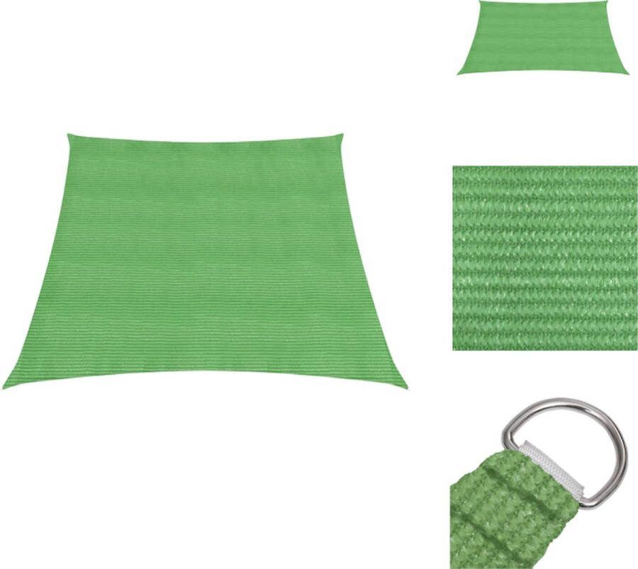 VidaXL Schaduwdoek HDPE 4 5 x 3 m Lichtgroen Parasol