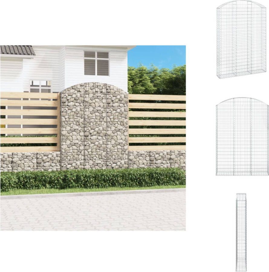 VidaXL Schanskorf Gegalvaniseerd IJzer 150 x 30 x 200 220 cm 3.5 mm Draad Bloempot