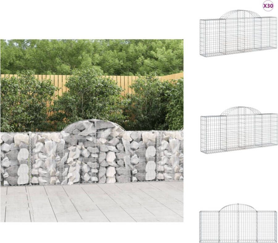 VidaXL Schanskorven 200 x 30 x 80 100 cm Gegalvaniseerd ijzer Geluidsisolerend Bloempot