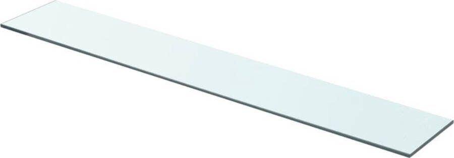 VidaXL -Schappen-2-st-80x12-cm-glas-transparant