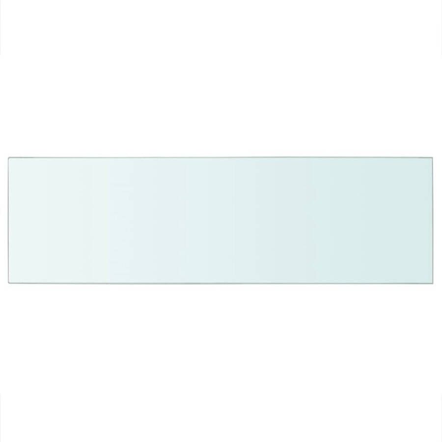 VidaXL -Schappen-2-st-80x25-cm-glas-transparant