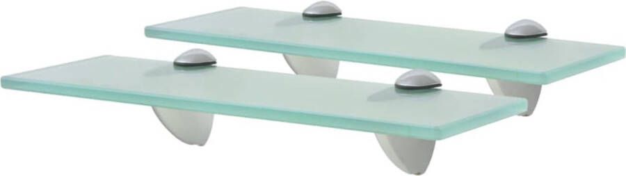 VidaXL -Schappen-zwevend-2-st-30x20-cm-8-mm-glas