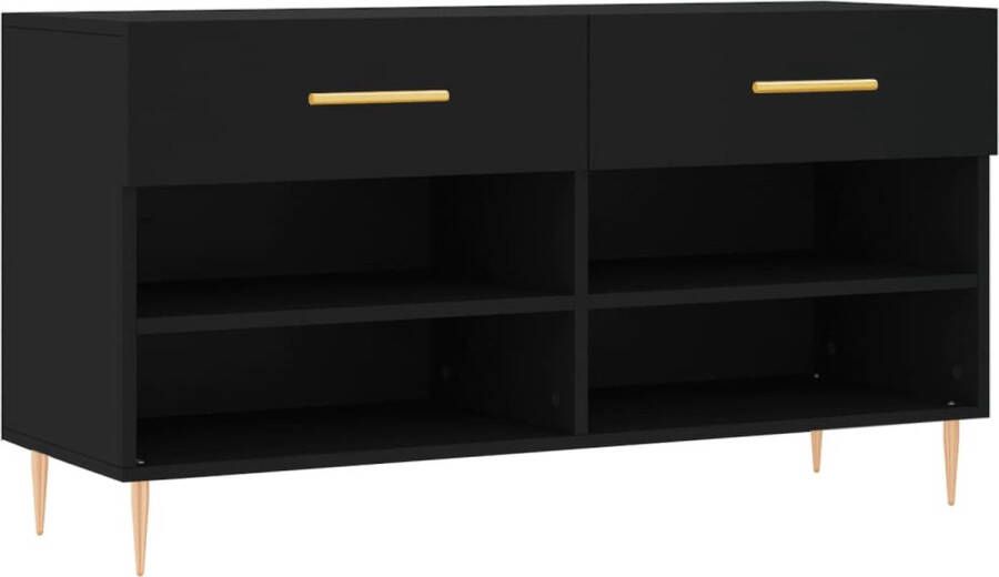 VidaXL -Schoenenbank-102x35x55-cm-bewerkt-hout-zwart