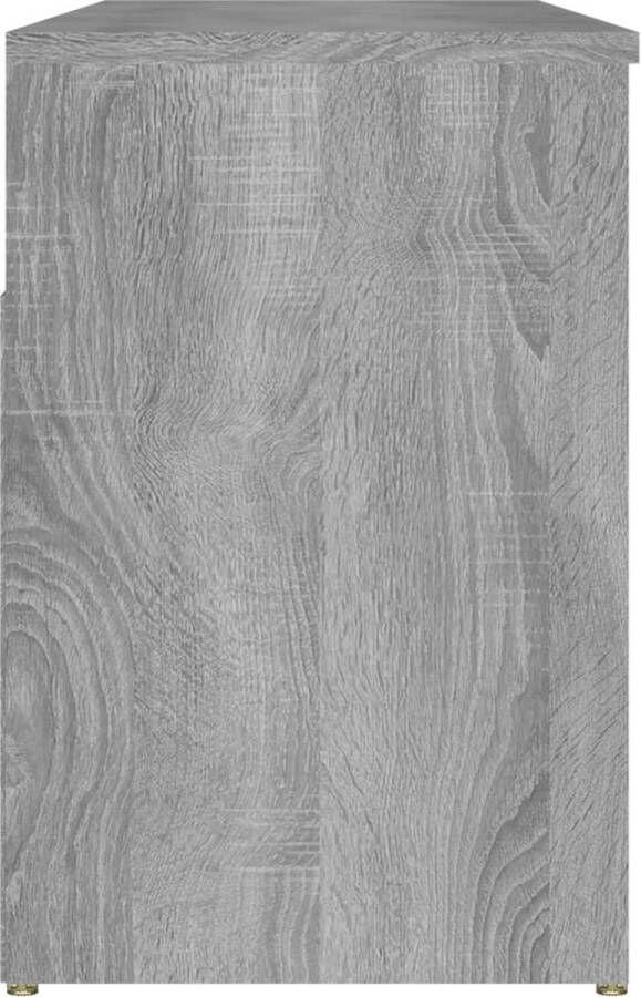 vidaXL Schoenenbank 105x30x45 cm bewerkt hout grijs sonoma eikenkleur