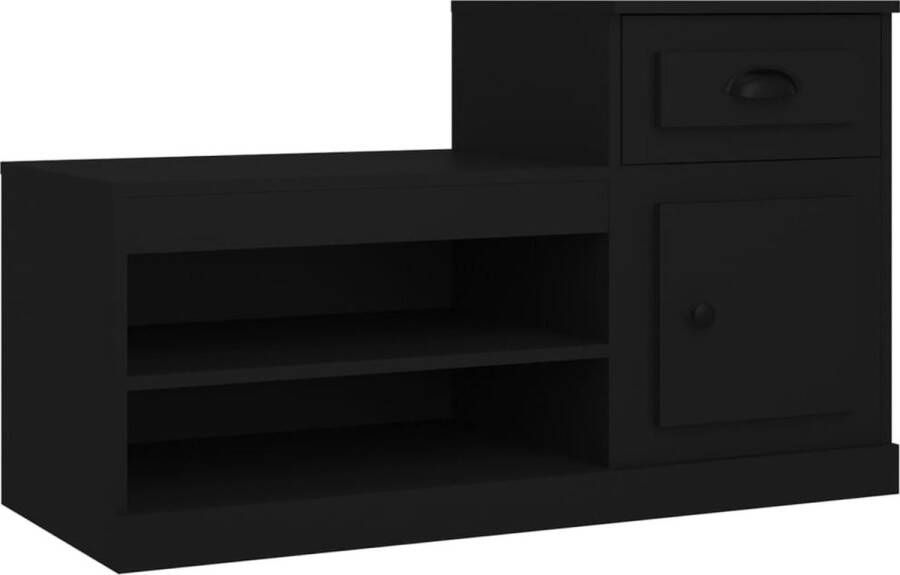 VidaXL -Schoenenkast-100x42x60-cm-bewerkt-hout-zwart