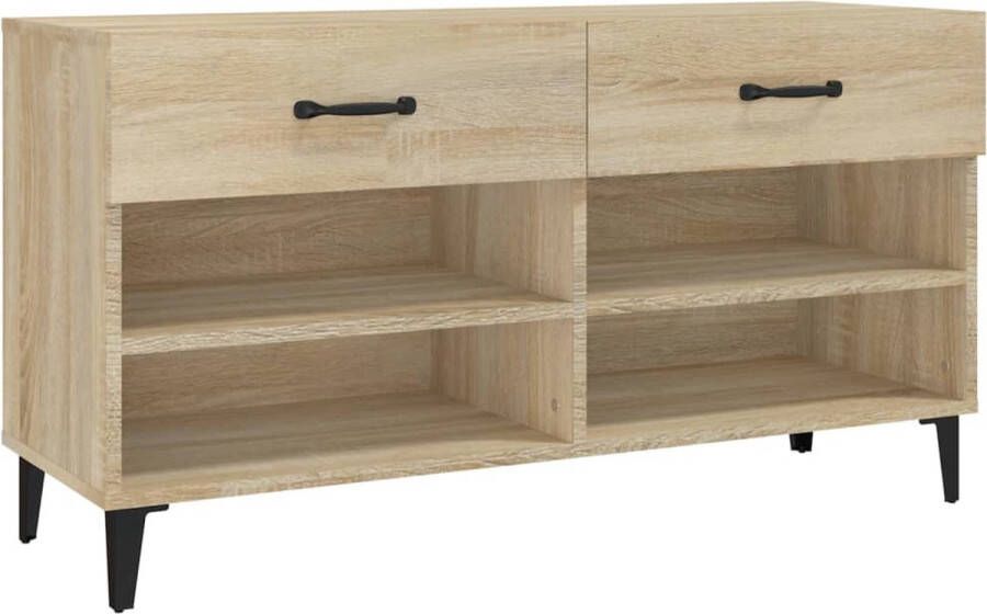 VidaXL -Schoenenkast-102x35x55-cm-bewerkt-hout-sonoma-eikenkleurig