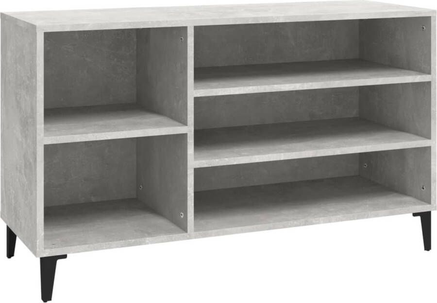VidaXL -Schoenenkast-102x36x60-cm-bewerkt-hout-betongrijs