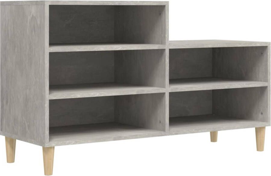 VidaXL -Schoenenkast-102x36x60-cm-bewerkt-hout-betongrijs