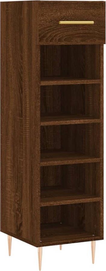 VidaXL -Schoenenkast-30x35x105-cm-bewerkt-hout-bruineikenkleurig