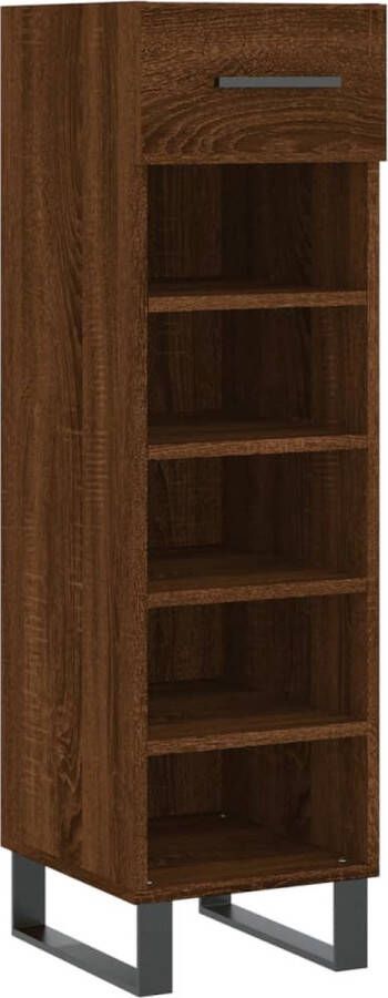 VidaXL -Schoenenkast-30x35x105-cm-bewerkt-hout-bruineikenkleurig