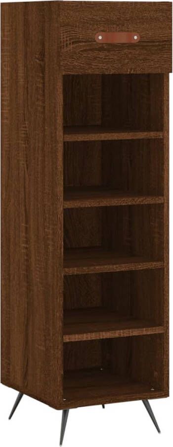 VidaXL -Schoenenkast-30x35x105-cm-bewerkt-hout-bruineikenkleurig