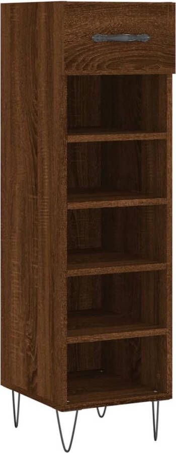 VidaXL -Schoenenkast-30x35x105-cm-bewerkt-hout-bruineikenkleurig