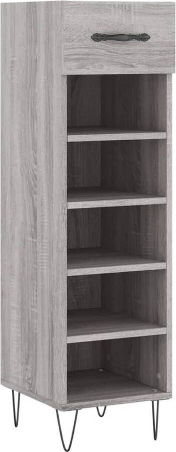 VidaXL -Schoenenkast-30x35x105-cm-bewerkt-hout-grijs-sonoma-eikenkleur