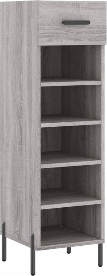 VidaXL -Schoenenkast-30x35x105-cm-bewerkt-hout-grijs-sonoma-eikenkleur