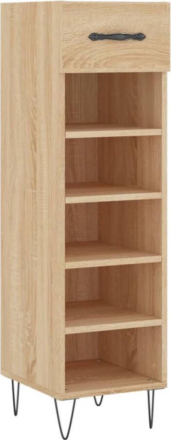 VidaXL -Schoenenkast-30x35x105-cm-bewerkt-hout-sonoma-eikenkleurig