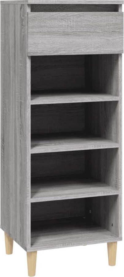 VidaXL -Schoenenkast-40x36x105-cm-bewerkt-hout-grijs-sonoma