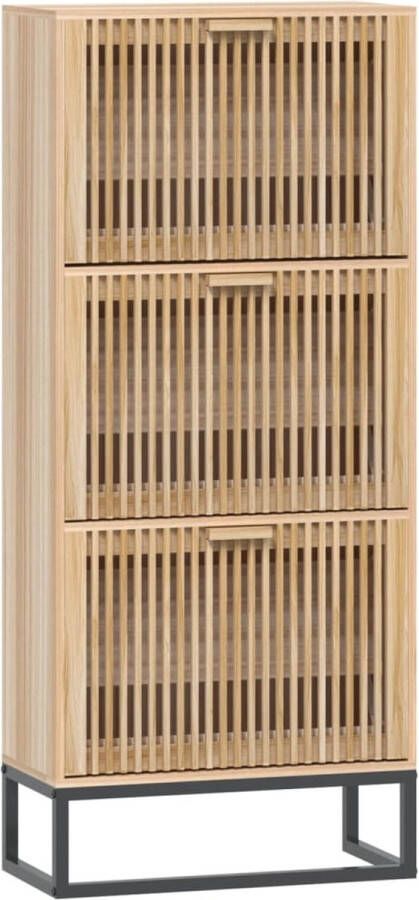 VidaXL -Schoenenkast-52x25x120-cm-bewerkt-hout