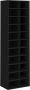VidaXL Prolenta Premium Schoenenkast 54x34x183 cm bewerkt hout zwart - Thumbnail 1