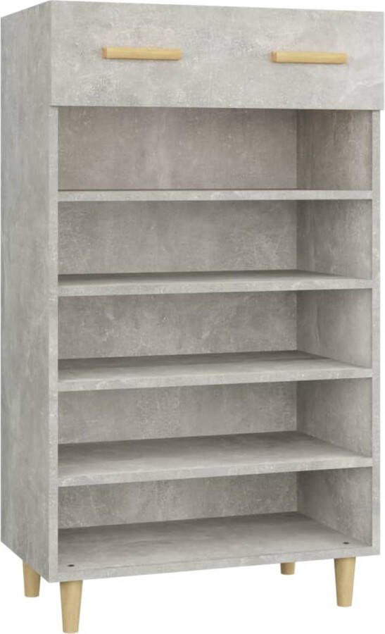 VidaXL -Schoenenkast-60x35x105-cm-bewerkt-hout-betongrijs