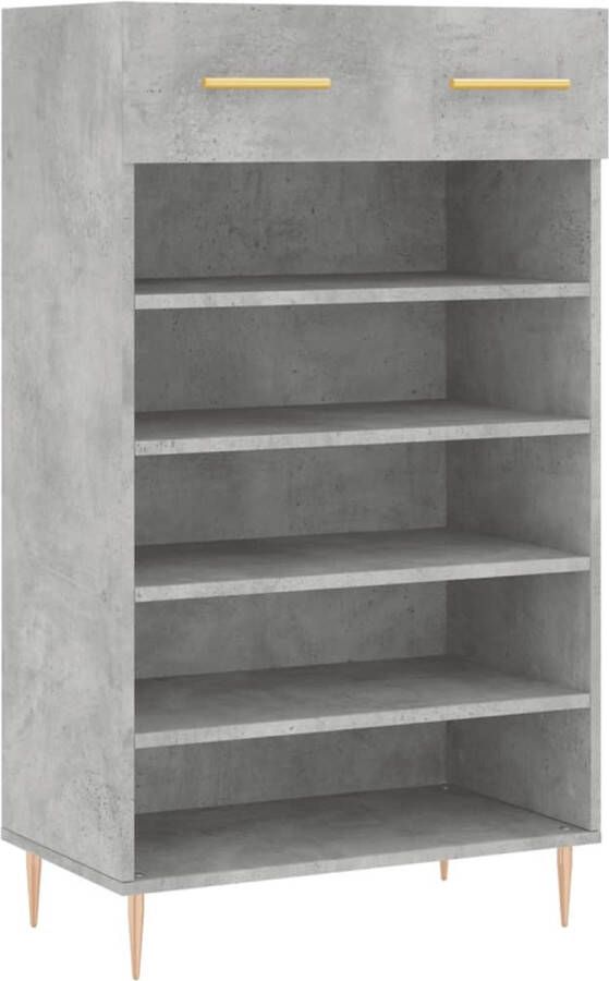 VidaXL -Schoenenkast-60x35x105-cm-bewerkt-hout-betongrijs