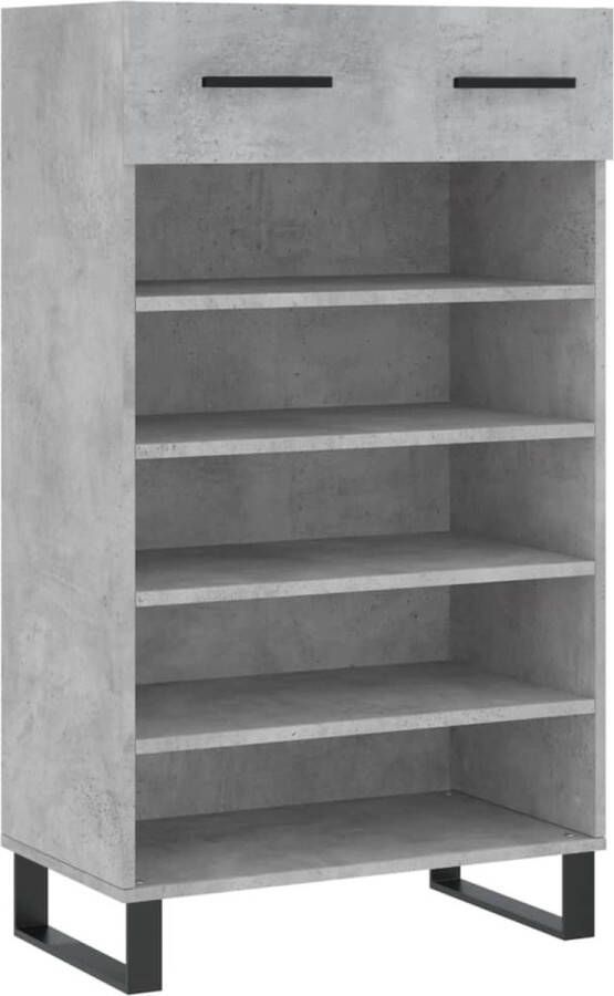 VidaXL -Schoenenkast-60x35x105-cm-bewerkt-hout-betongrijs