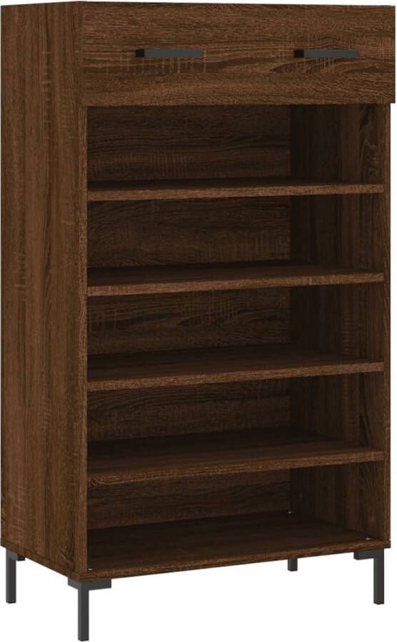 VidaXL -Schoenenkast-60x35x105-cm-bewerkt-hout-bruineikenkleurig