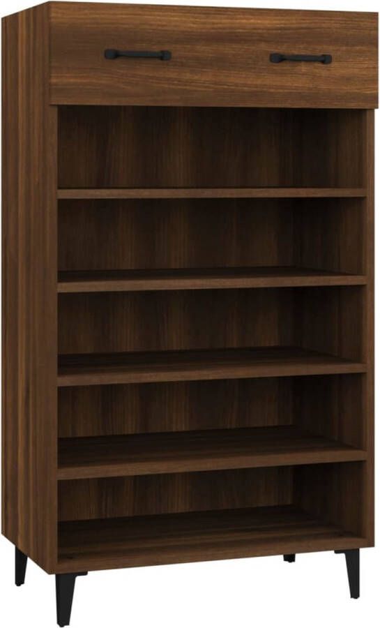 VidaXL -Schoenenkast-60x35x105-cm-bewerkt-hout-bruineikenkleurig