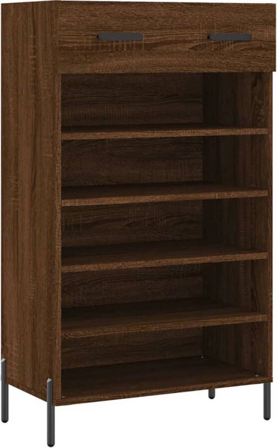 VidaXL -Schoenenkast-60x35x105-cm-bewerkt-hout-bruineikenkleurig