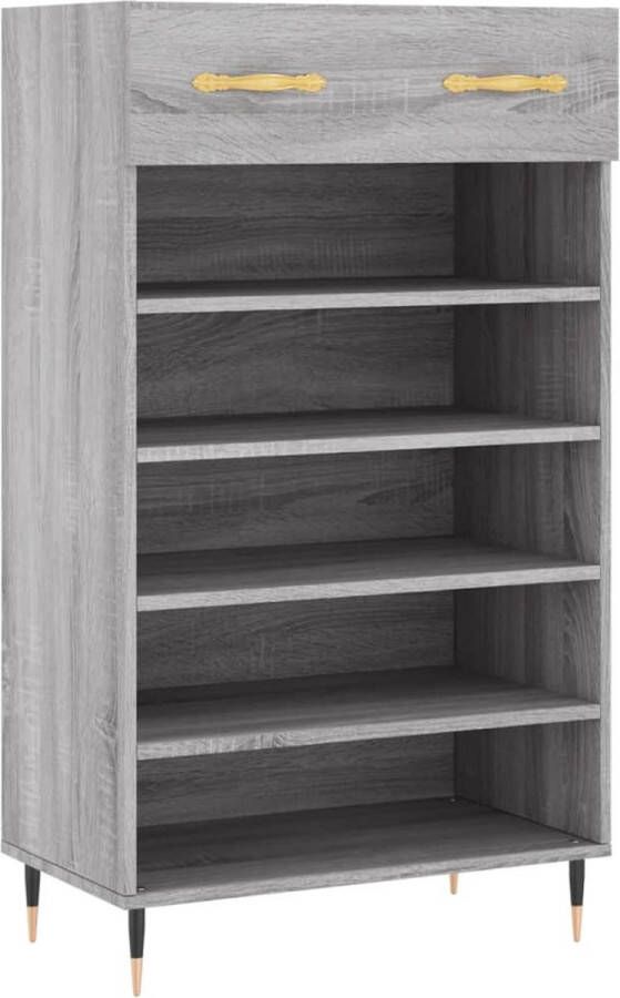 VidaXL -Schoenenkast-60x35x105-cm-bewerkt-hout-grijs-sonoma-eikenkleur