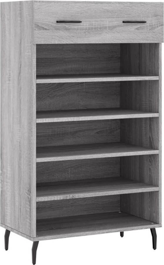 VidaXL -Schoenenkast-60x35x105-cm-bewerkt-hout-grijs-sonoma-eikenkleur