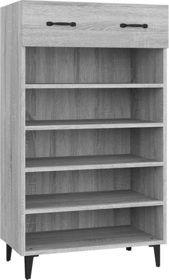 VidaXL -Schoenenkast-60x35x105-cm-bewerkt-hout-grijs-sonoma-eikenkleur