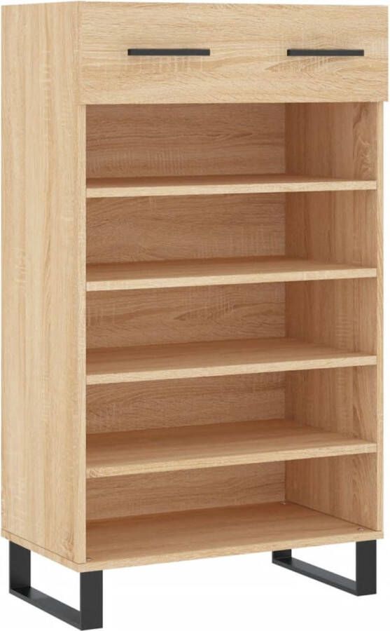 VidaXL -Schoenenkast-60x35x105-cm-bewerkt-hout-sonoma-eikenkleurig