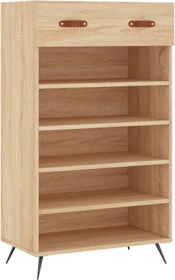 VidaXL -Schoenenkast-60x35x105-cm-bewerkt-hout-sonoma-eikenkleurig