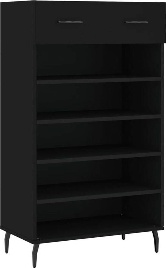 VidaXL -Schoenenkast-60x35x105-cm-bewerkt-hout-zwart