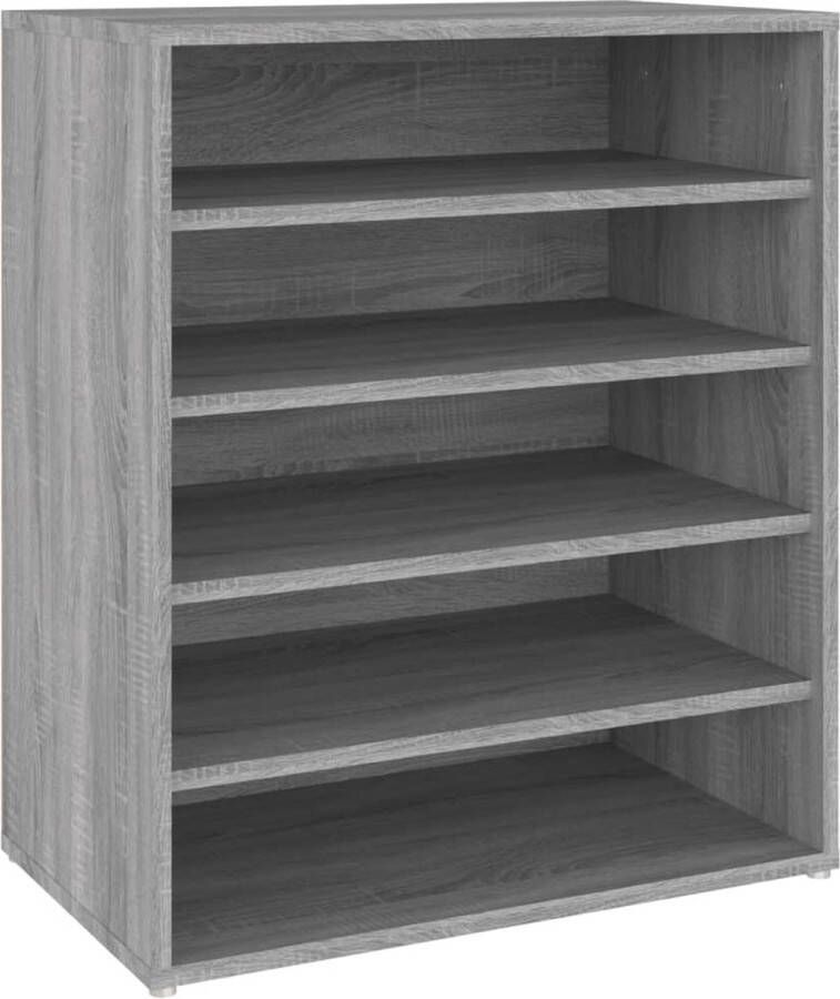 VidaXL -Schoenenkast-60x35x70-cm-bewerkt-hout-grijs-sonoma-eikenkleurig