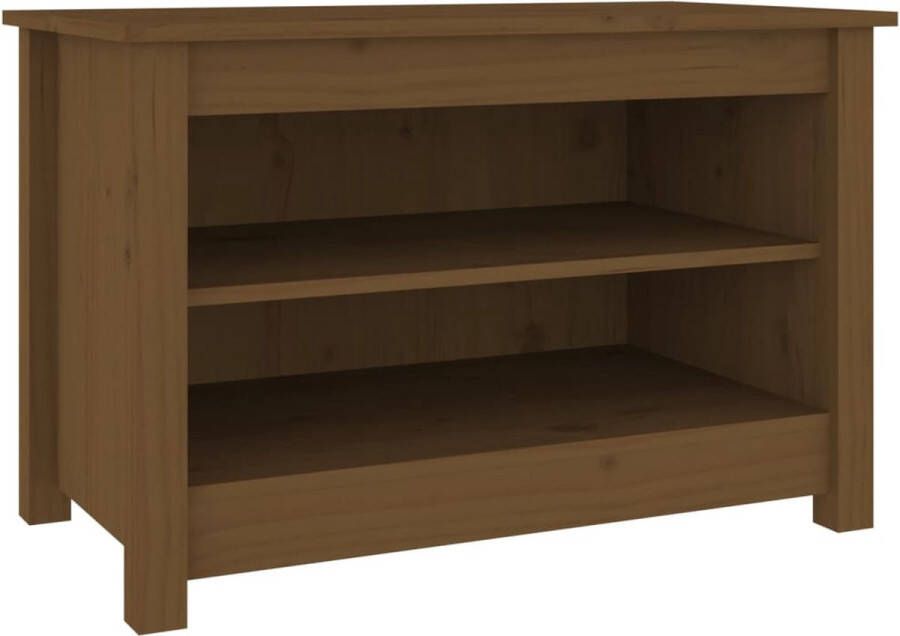 VidaXL -Schoenenkast-70x38x45 5-cm-massief-grenenhout-honingbruin