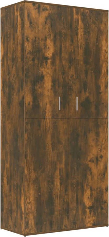 VidaXL -Schoenenkast-80x39x178-cm-bewerkt-hout-gerookt-eikenkleurig