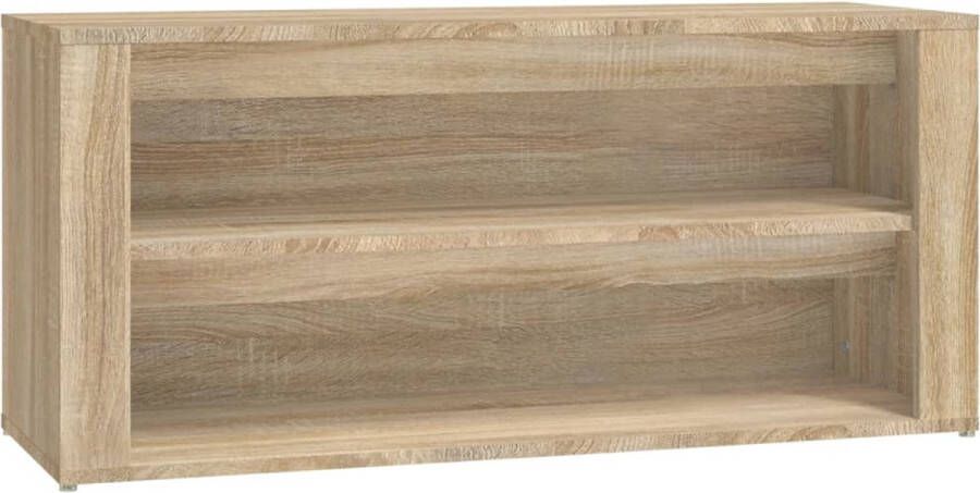 VidaXL -Schoenenrek-100x35x45-cm-bewerkt-hout-sonoma-eikenkleurig