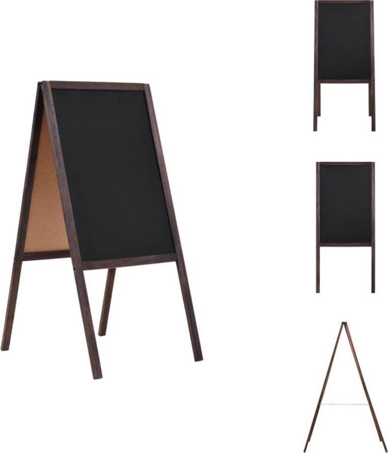 VidaXL Schoolbord A-frame 40 x 60 cm cederhout Bord